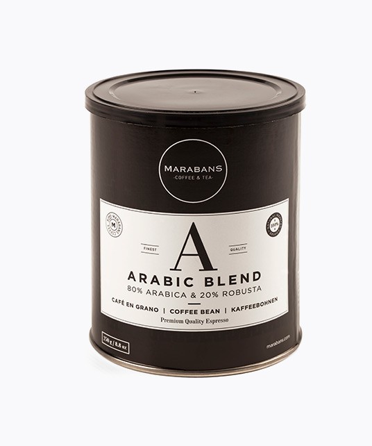 Café en grano Arabic Blend Marabans - Bote 250 gramos - Comprar