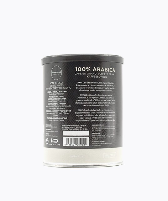Café 100% Arábica en grano Marabans