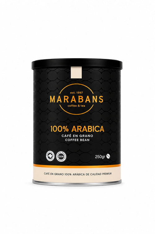 Café 100% arábica en grano Marabans
