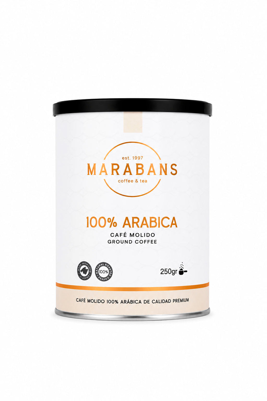 Café Marabans 100% arábica molido, 250 g