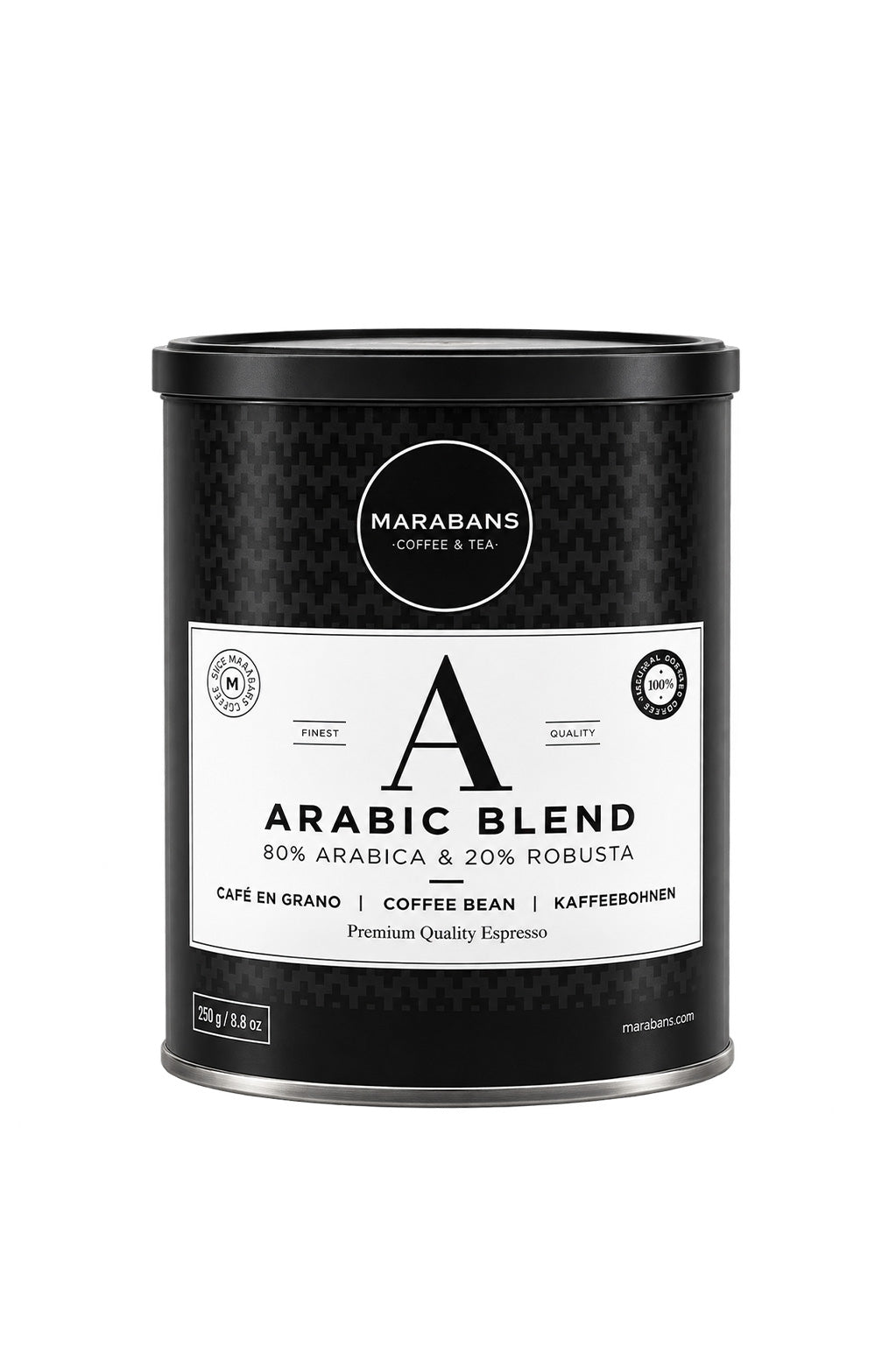 Café Marabans blend de arábica en grano, 250 g