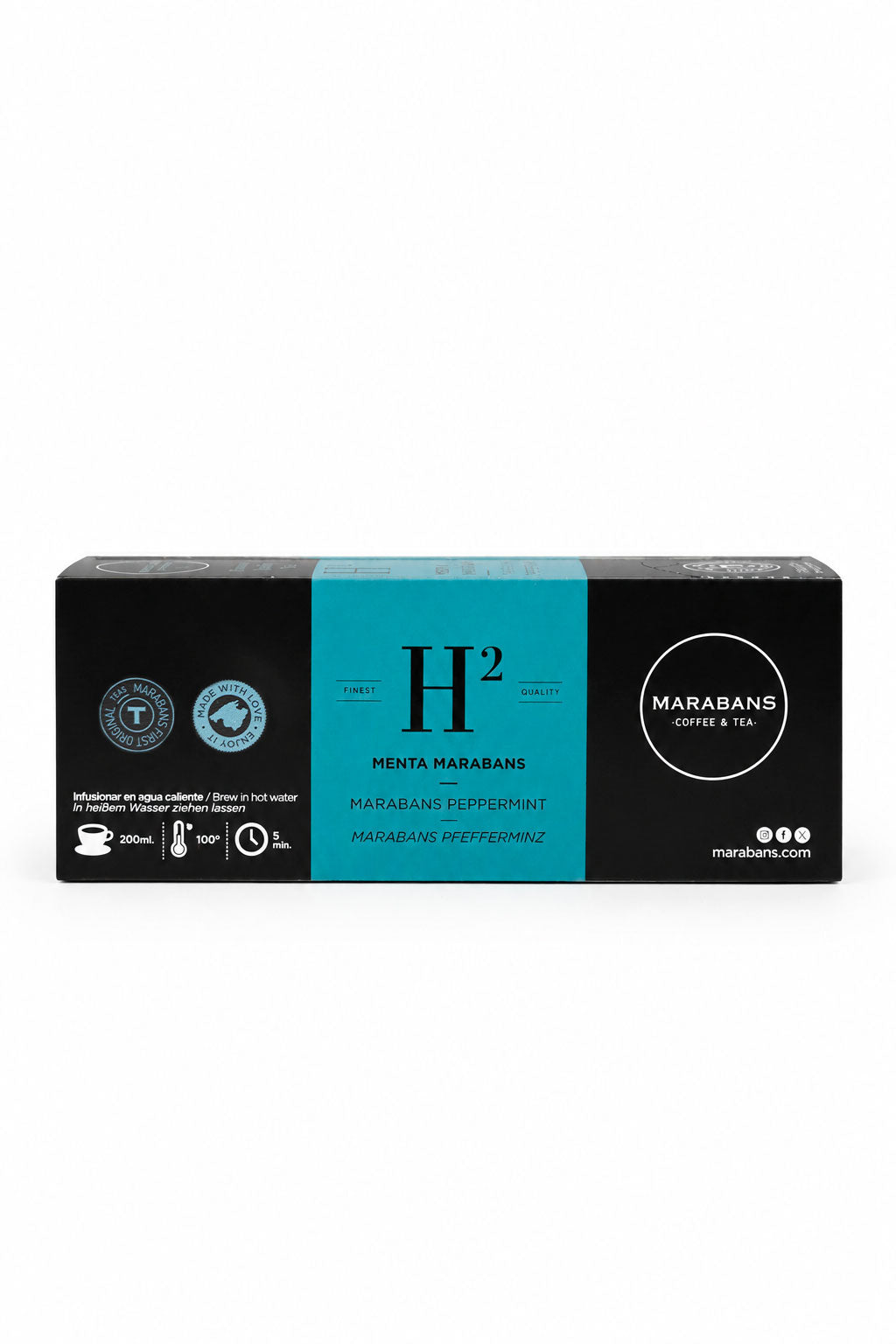 Poleo menta Marabans en bolsitas de filtro, caja
